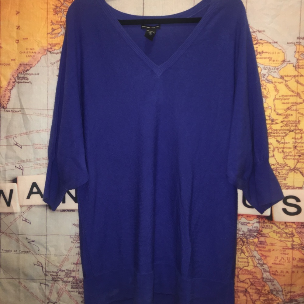 💙$7 SWEATER! NY & Company Royal Blue Sweater